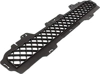 Front Bumper Lower Grille Textured Gray Plastic Without Fog Light Holes Direct Replacement Compatible With 2006-2010 Hummer H3 HU1036100 25821170