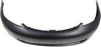 Front Bumper Cover Primed + Lower Grille Black + Fog Lights Left Driver And Right Passenger Side Direct Replacement Compatible With 2006-2010 Toyota Sienna