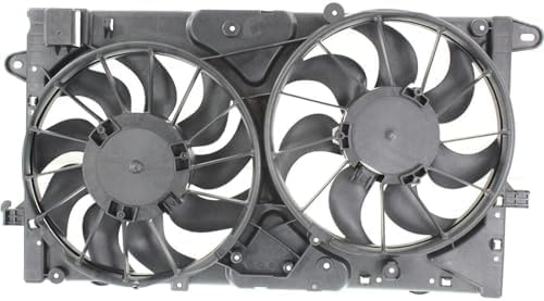 Front Radiator Dual Fan Assembly Direct Replacement Compatible with 2013-2015 Chevrolet Malibu / 2016 Limited / 2014-2019 Impala GM3115249 23131503 20979495-PFM