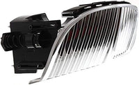 Front Grille Chrome Shell With Silver Insert Direct Replacement Compatible With 1998-2002 Lincoln Town Car FO1200349 XW1Z8200AA
