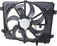 Front Radiator Fan Assembly Plastic Direct Replacement Compatible with 2013-2019 Nissan Sentra NI3115146 214819AM0A
