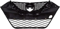 Front Grille Primed With Chrome And Silver Molding Direct Replacement Compatible With 2016-2017 Nissan Maxima NI1200284 623104RA0A