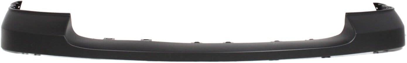 Front Bumper Chrome Steel + Upper Cover Primed + Lower Valance Textured Direct Replacement Compatible With 2007-2013 GMC Sierra 1500 GM1015100 GM1002834 GM1014102