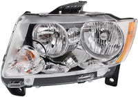 Set Of 2 Front Headlight Assembly Halogen Right Passenger & Left Driver Side Direct Replacement Compatible With 2011-2013 Jeep Grand Cherokee CH2503224 CH2502224 55079378AF 55079379AF