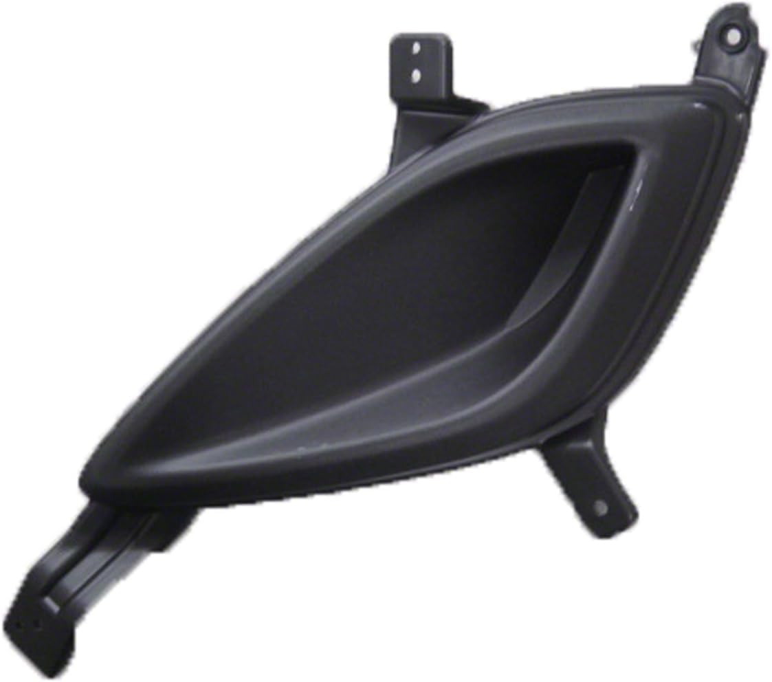 Front Fog Light Cover Textured Left Driver Side Direct Replacement Compatible With 2011-2013 Hyundai Elantra HY1038112 865633Y000
