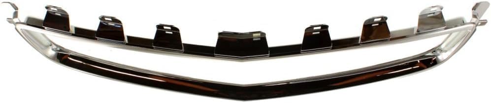 Front Center Grille Molding Chrome Direct Replacement Compatible With 2008-2012 Chevrolet Malibu GM1210115 25784043