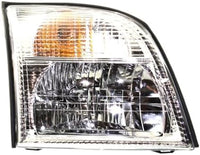Set Of 2 Front Head Lights Assembly Halogen Plastic Left Driver & Right Passenger Side Direct Replacement Compatible With 2002-2005 Mercury Mountaineer FO2502188 FO2503188