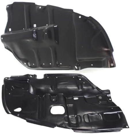 Set of 2 Front Engine Splash Shield Under Cover Plastic Left Driver & Right Passenger Side Direct Replacement Compatible with 2002-2003 Lexus ES300 / 2004-2006 ES330