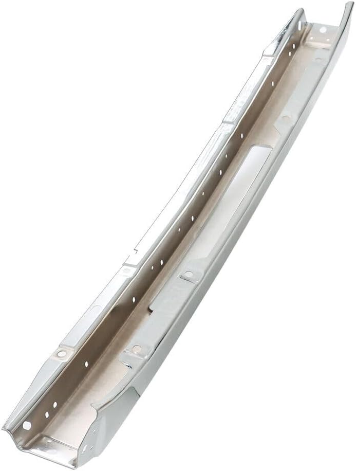 Front Bumper Impact Bar Chrome Steel Direct Replacement Compatible With 2009-2013 Chevrolet Silverado 1500/2007-2010 2500 3500 GM1002831 15941850