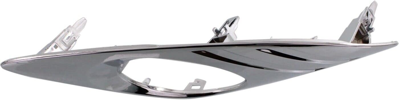 Front Fog Light Trim Molding Chrome Left Driver Side Direct Replacement Compatible With 2012-2014 Toyota Camry TO1038148 5212806310