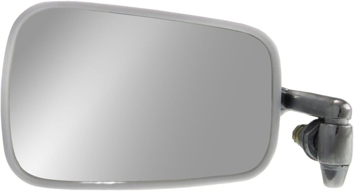 AUTOS PARTS PLUS Set Of 2 Front Mirror Manual Adjust Non-Folding Non-Heated Chrome Left Driver & Right Passenger Side Direct Replacement Compatible With 1968-1977 Volkswagen Beetle VW1320101 VW1321101