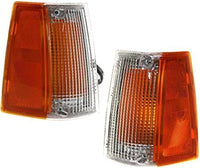 Set Of 2 Front Side-Marker Corner Lamp Assembly Right Passenger & Left Driver Side Direct Replacement Compatible With 1986-1993 Mazda Pickup MA2551101 MA2550101 UB3951090A UB3951100A