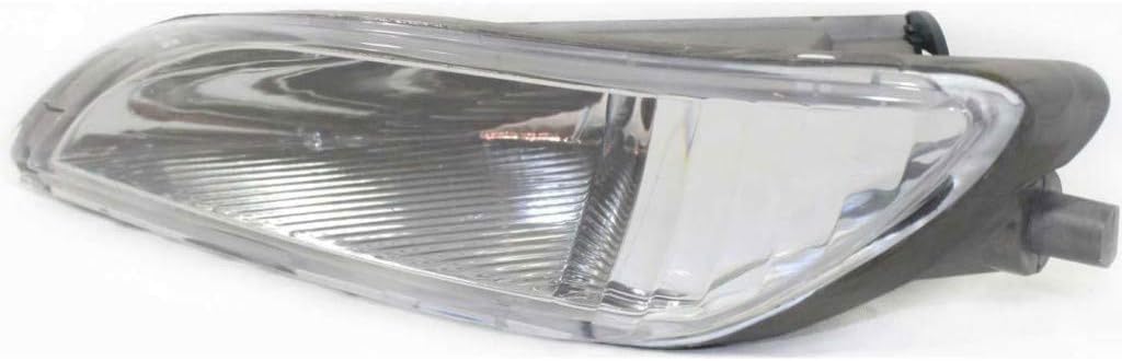 Front Bumper Cover Primed + Lower Grille Black + Fog Lights Left Driver And Right Passenger Side Direct Replacement Compatible With 2006-2010 Toyota Sienna