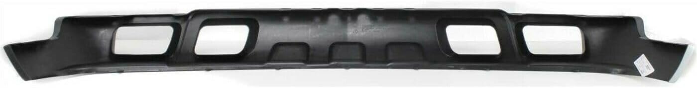 Front Bumper Chrome Steel + Upper Cover + Lower Valance Textured Direct Replacement Compatible With Chevrolet Silverado 1500 2003-2006 / Avalanche 2002-2006 GM1051110 GM1002416