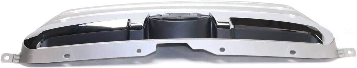 Front Grille Textured Shell And Insert With Chrome & Silver Molding Direct Replacement Compatible With 2013-2014 Subaru Outback SU1200152 62256JG000