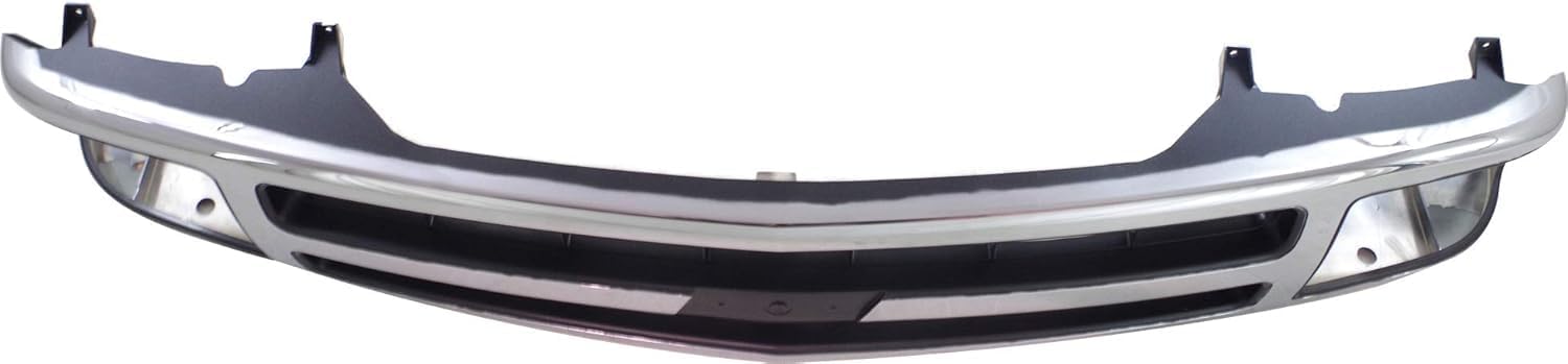 Front Grille Assembly Chrome Shell With Black Insert Direct Replacement Compatible With 1995-1997 Chevrolet Blazer GM1200383 15672329