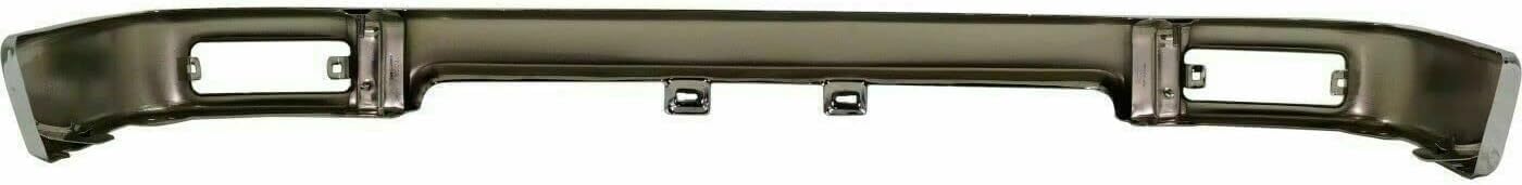 Front Bumper Chrome + Lower Valance Primed Steel Signal Light Assembly + Brackets Right & Left Side Direct Replacement Compatible With Toyota Pickup 1992-1995 TO1095104 TO1002102
