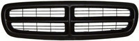 AUTOS PARTS PLUS Front Bumper Upper Grille Primed Shell & Insert Direct Replacement Compatible With 1997-2004 Dodge Dakota / 1998-2003 Durango CH1200200 05179422AA