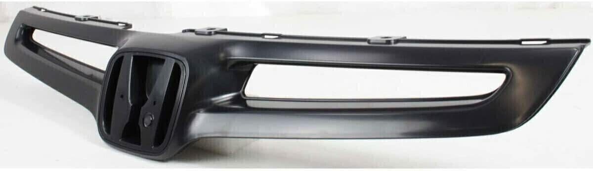 AUTOS PARTS PLUS Front Bumper Upper Grille Primed Plastic Direct Replacement Compatible With 2003-2005 Honda Accord HO1200157 71121SDAA00