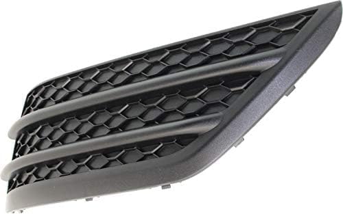 Set of 2 Front Bumper Outer Grille Textured Left Driver & Right Passenger Side Direct Replacement Compatible with 2016-2018 Honda Pilot HO1038130 HO1039130 71102TG7A00 71107TG7A00