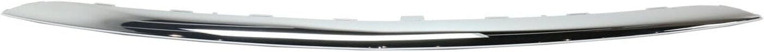Front Bumper Face Bar Trim Molding Step Pad Chrome Direct Replacement Compatible With 2017-2020 Mercedes Benz E-Class MB1044130 2138857000