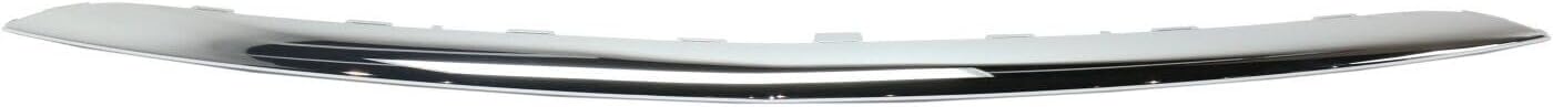 Front Bumper Face Bar Trim Molding Step Pad Chrome Direct Replacement Compatible With 2017-2020 Mercedes Benz E-Class MB1044130 2138857000