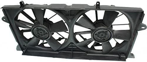 Front Dual Fan Assembly Plastic Direct Replacement Compatible with 2014-2018 Chevrolet Silverado 1500/2015-2020 Suburban GM3115291 23123635-PFM 23123633 23123634