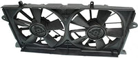 Front Dual Fan Assembly Plastic Direct Replacement Compatible with 2014-2018 Chevrolet Silverado 1500/2015-2020 Suburban GM3115291 23123635-PFM 23123633 23123634