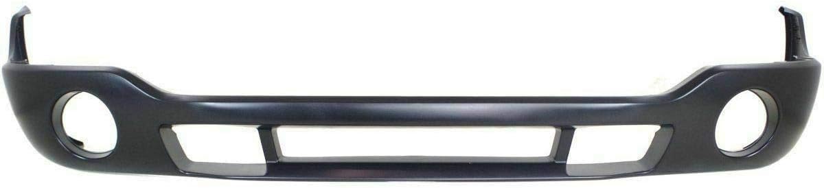 AUTOS PARTS PLUS Front Bumper Lower Valance Primed + Fog Light With Harness & Switch Left Driver & Right Passenger Side Direct Replacement Compatible With 2003-2006 GMC Sierra 1500 2500HD GM1000684