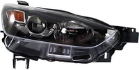 Set Of 2 Front Headlight Lens And Housing Halogen Right Passenger & Left Driver Side Direct Replacement Compatible With 2016-2022 Mazda CX-3 MA2519173 MA2518173 DB4N510K0A DB4N510L0A