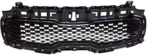 Front Grille Primed Shell And Insert Plastic With Chrome Molding Direct Replacement Compatible With 2017-2019 Kia Sportage KI1200190 86350D9010