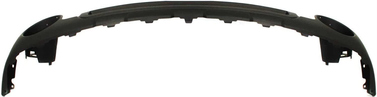 Front Lower Valance Air Deflector With Fog Light Holes + Extension Textured Direct Replacement Compatible With GMC Sierra 1500 2007-2013 GM1015100 GM1092211 15131299 15917769