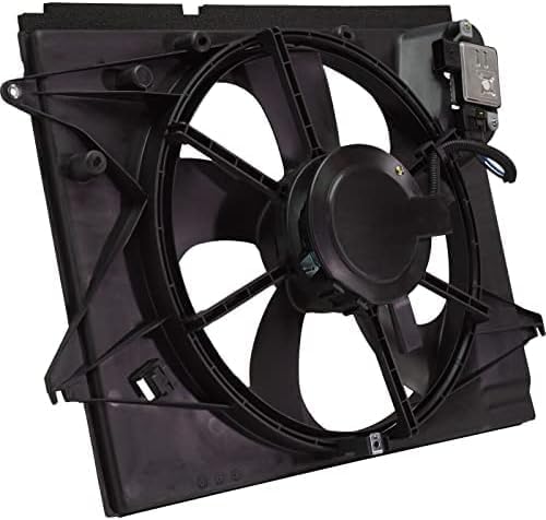 Front Radiator Cooling Fan Assembly Plastic Direct Replacement Compatible With 2018-2019 Hyundai Sonata HY3115160 25380C2500