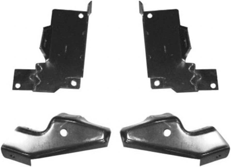 Front Bumper Chrome Steel + Upper Cover + Lower Valance Textured + Brackets Set Of 4 Direct Replacement Compatible With Chevrolet Silverado 1500 2003-2006 / Avalanche 2002-2006