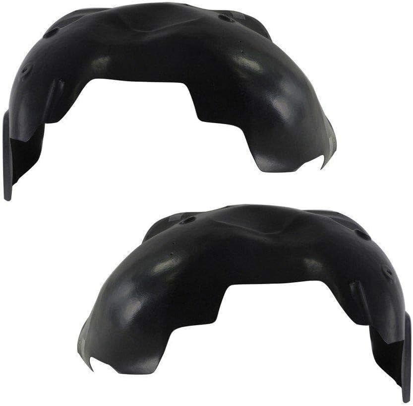 Set Of 2 Front Fender Liner Right Passenger & Left Driver Side Direct Replacement Compatible With 2007-2013 Chevrolet Silverado 1500 GM1249183 GM1248183 22779790 20953678