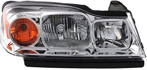 Set Of 2 Front Head Light Assembly Halogen Left Driver & Right Passenger Side Direct Replacement Compatible With 2006-2007 Saturn Vue GM2518143 GM2519143 15877671 15877672
