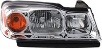 Set Of 2 Front Head Light Assembly Halogen Left Driver & Right Passenger Side Direct Replacement Compatible With 2006-2007 Saturn Vue GM2518143 GM2519143 15877671 15877672