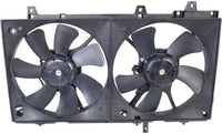 Front Radiator Shroud Dual Fan Assembly Plastic Direct Replacement Compatible with 2003-2008 Subaru Forester SU3115111 45131FE000-PFM