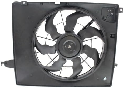 Front Radiator Fan Shroud Assembly Plastic Direct Replacement Compatible with 2013-2018 Hyundai Santa Fe Sport / 2014-2015 Kia Sorento HY3115142 253804Z000