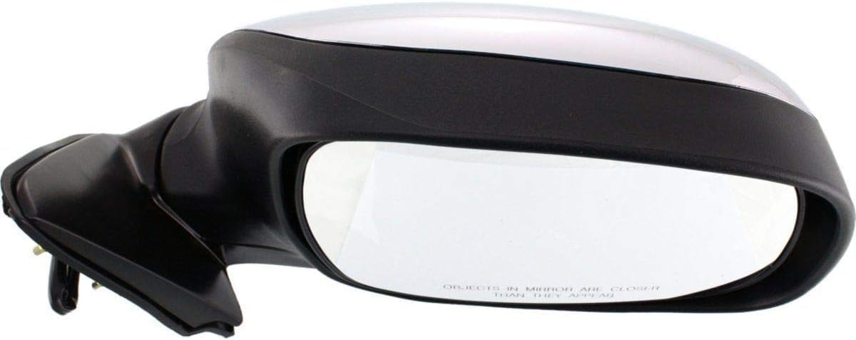 Front Power Mirror Manual Folding Non-Towing Non-Heated Chrome Right Passenger Side Direct Replacement Compatible With 2000-2006 Toyota Tundra TO1321191 879100C040