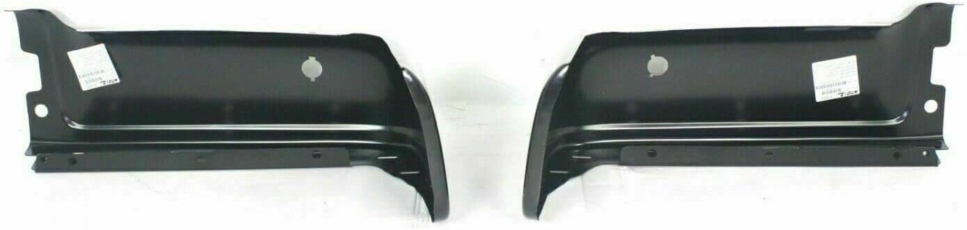 AUTOS PARTS PLUS Rear Bumper Step Pad Primed With Towing Package & Object Sensor Holes + End Caps Left Driver and Right Passenger Side Direct Replacement Compatible With 2009-2014 Ford F-150 FO1102373