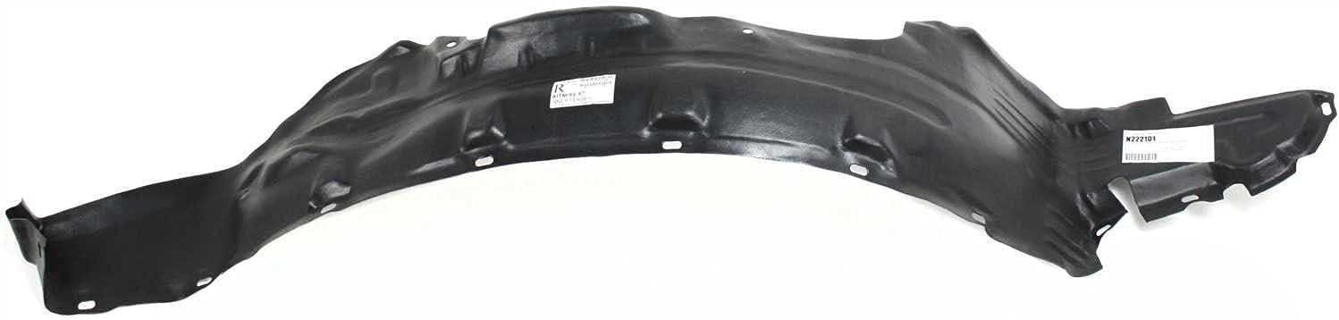 Front Fender Liner Right Passenger Side Direct Replacement Compatible With 1993-1997 Nissan Altima NI1251106 638400E700