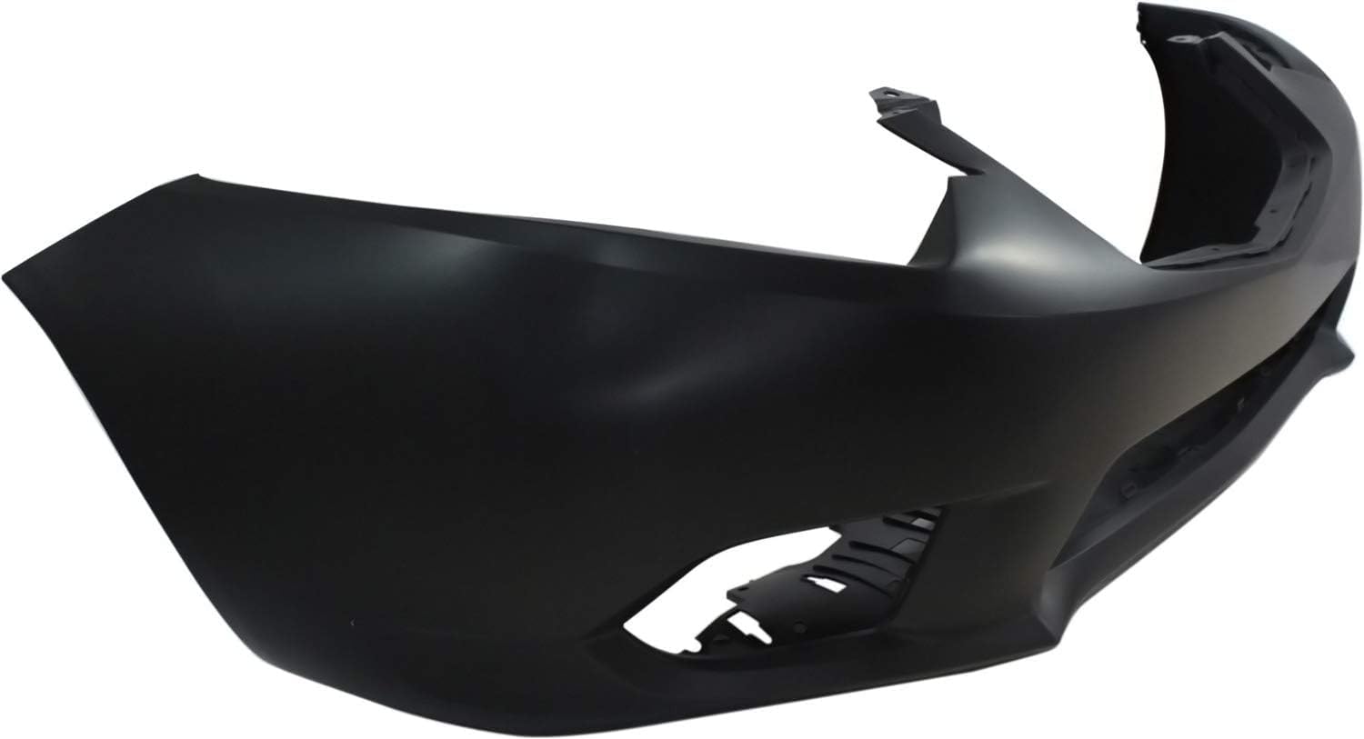 Front Bumper Cover Primed Plastic + Upper & Lower Grille Direct Replacement Compatible With 2011-2014 Acura TSX