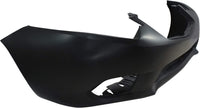 Front Bumper Cover Primed Plastic + Upper & Lower Grille Direct Replacement Compatible With 2011-2014 Acura TSX