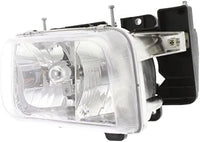 Front Head Light Assembly + Corner Lamp Left Driver & Right Passenger Side Direct Replacement Compatible With 1999-2000 Cadillac Escalade/GMC Yukon GM2502217 GM2503217 GM2521183