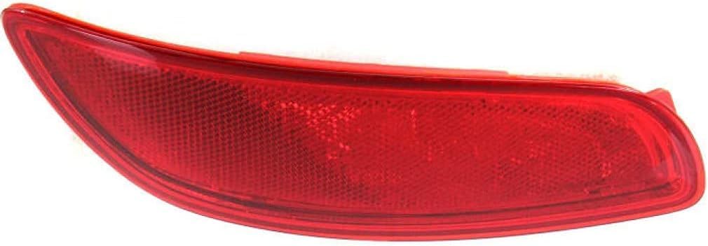 Rear Bumper Reflector Plastic Left Driver Side Direct Replacement Compatible With 2010-2012 Hyundai Santa HY1184107 924082B510