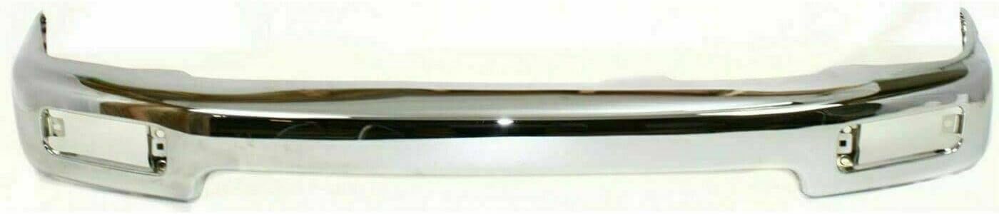 Front Bumper Chrome Steel + Lower Valance Primed + Brackets + Signal Lamps + Fillers Left Driver and Right Passenger Side Direct Replacement Compatible With Toyota 4Runner 1996-1998