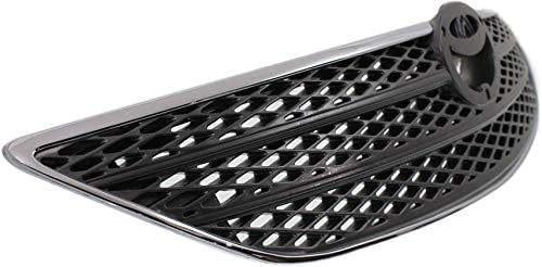 Front Grille Assembly Chrome Shell & Painted Silver Insert Plastic Direct Replacement Compatible With 2002-2004 Toyota Camry TO1200237 53101AA030