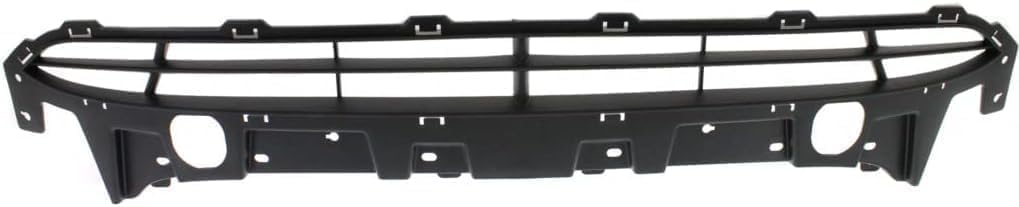 Front Bumper Cover Primed Plastic + Upper & Lower Grille Direct Replacement Compatible with 2010-2012 Hyundai Santa Fe