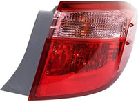 Set Of 2 Tail Light Outer Assembly Halogen Right Passenger & Left Driver Side Direct Replacement Compatible With 2017-2019 Toyota Corolla TO2805130 TO2804130 8155002B00 8156002B00
